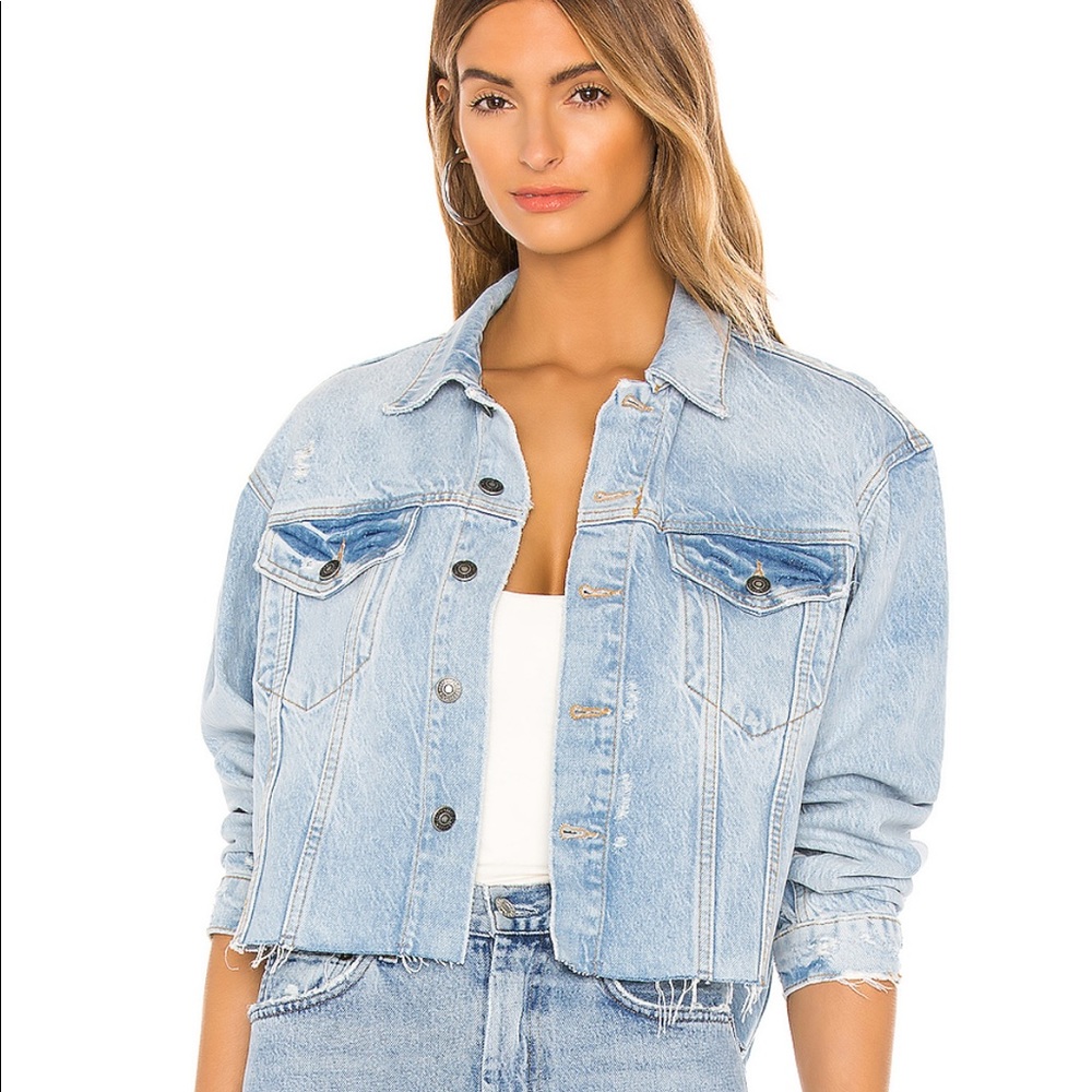 Free People Amelia Slouchy Trucker Denim Jacket